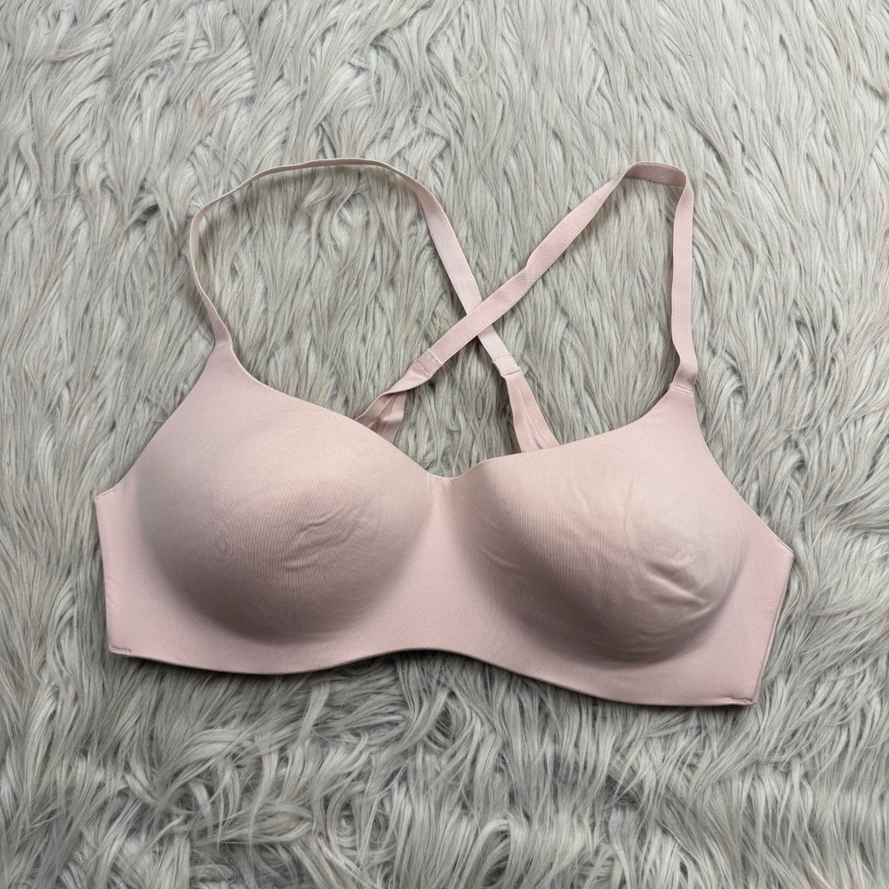 b.tempt'd Women's 34C Pale Pink Foundation Wire Free Racerback Bra 952250